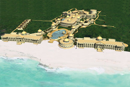 Overview by air of Iberostar Grand Paraiso